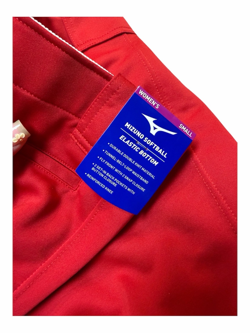 Mizuno Bright Red Softball Pants - Picture 5 of 9